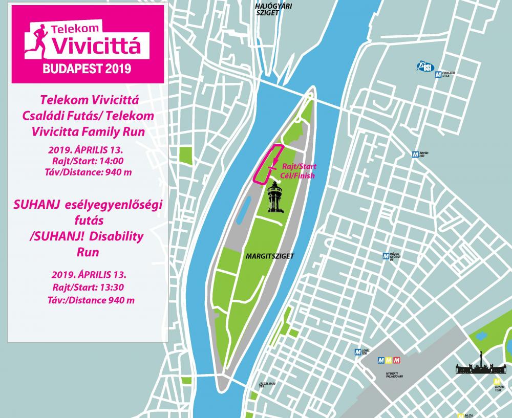 Семейный забег на 0,94 км (Telekom Vivicitta Family Run: 940 m). Соревнование инвалидов на 0,94 км (Suhanj! Disability Run: 940 m)