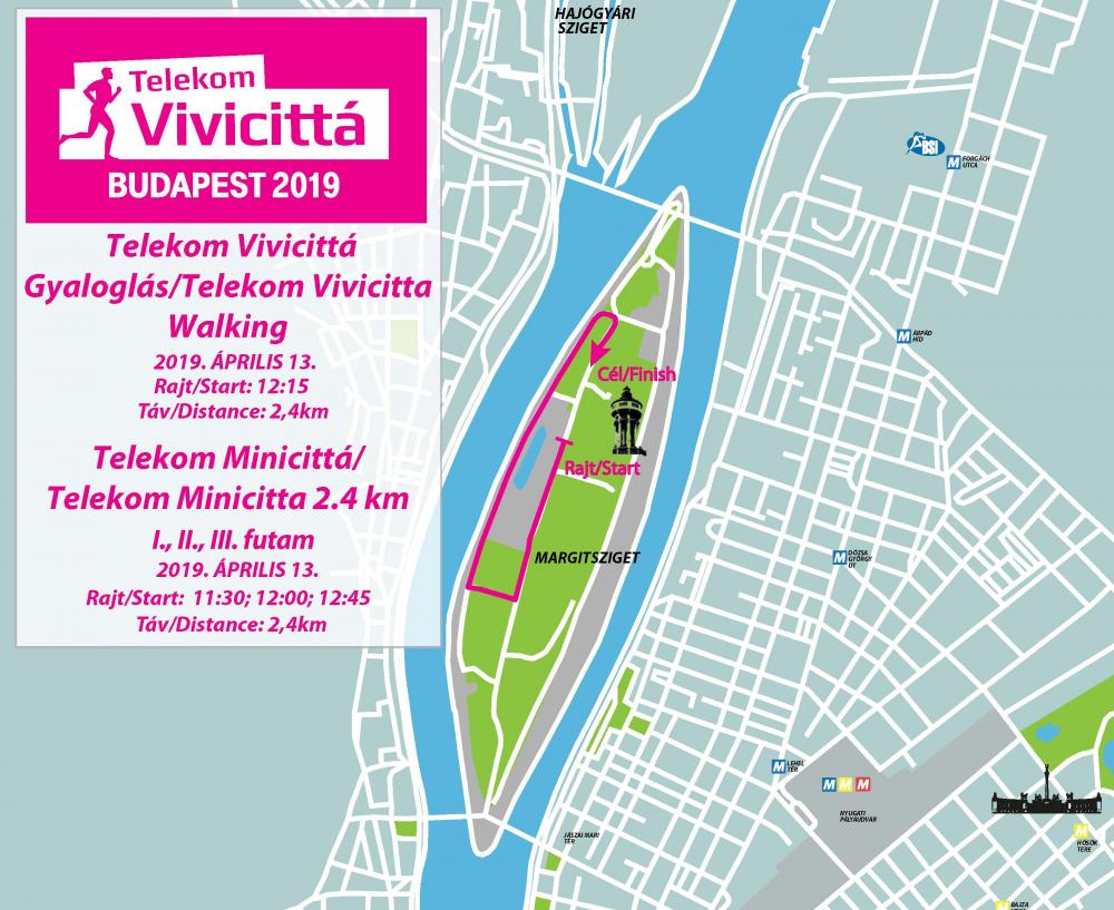 Забег на 2,4 км (Telekom Minicitta: 2500 m). Ходьба на 2,4 км (Telekom Vivicitta Walking: 2500 m)