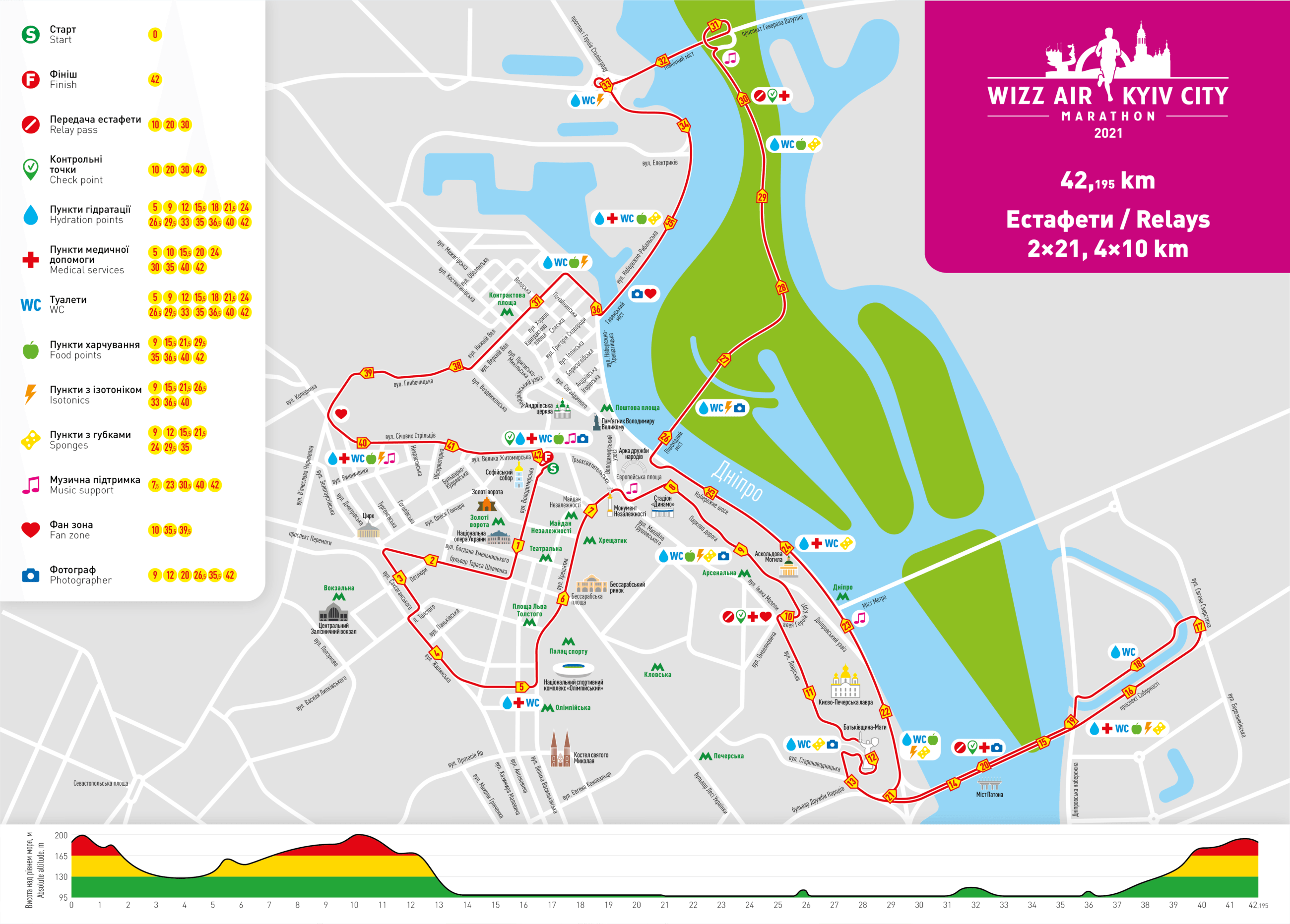 Карта марафона казань