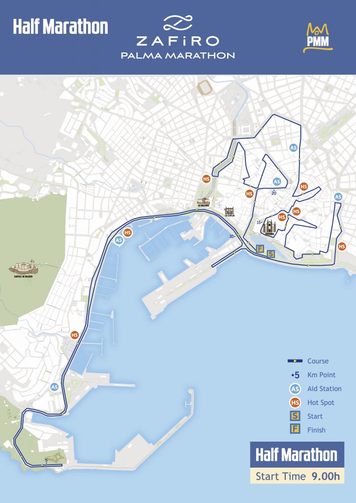 Course of the Palma Half Marathon 2021