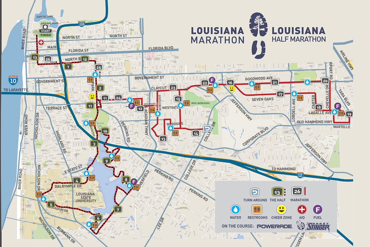 13th Louisiana Marathon and Half Marathon 2024. Baton Rouge, Louisiana