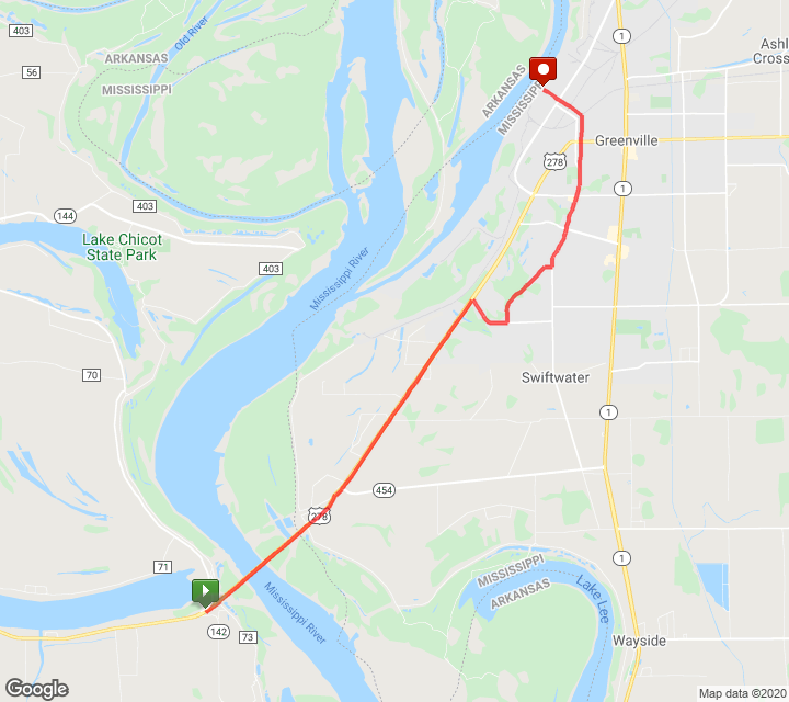 Course of the Mississippi River Half Marathon 2022