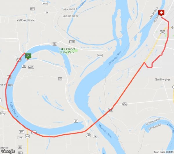 12th Mississippi River Marathon and Half Marathon 2024. Lake Village