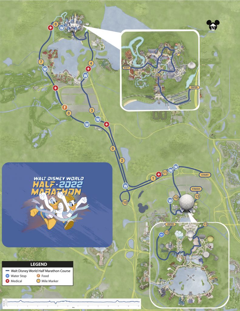 Course of the Walt Disney World® Half Marathon 2022