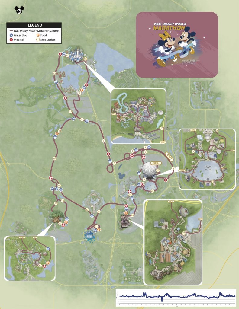Course of the Walt Disney World® Marathon 2022