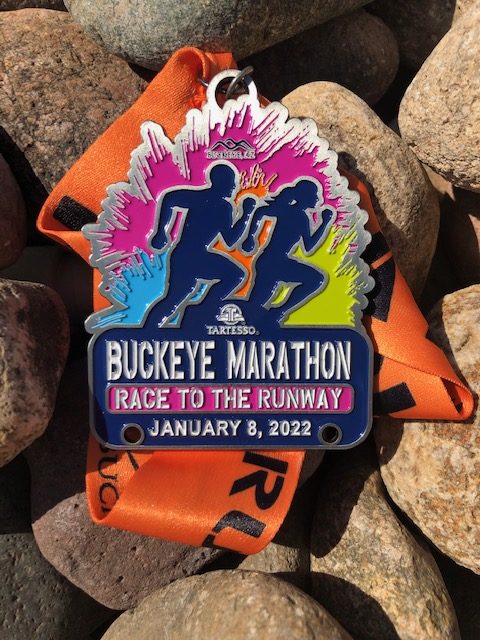 Buckeye Marathon 2022 finisher medal