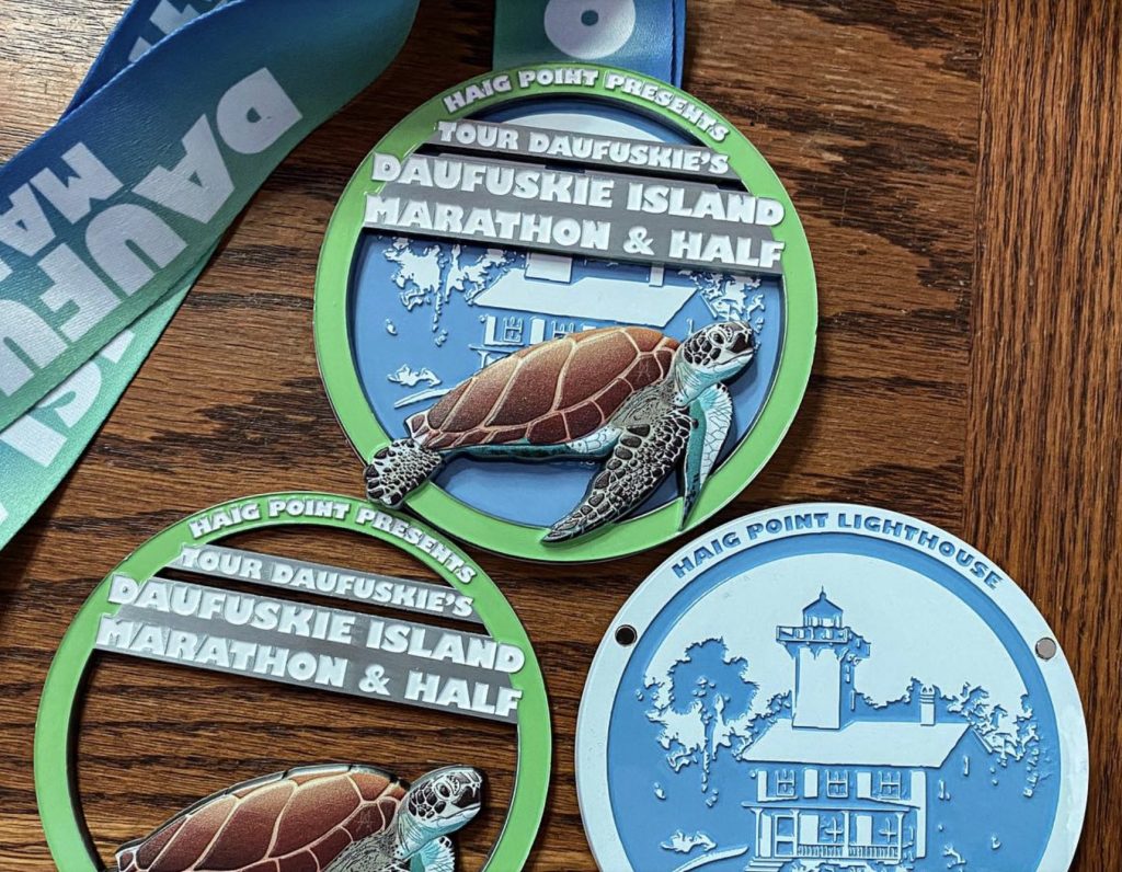 Daufuskie Island Marathon Finisher Medal 2024